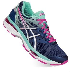 NWOB ASICS Gel Cumulus 18 indigo silver pink 10